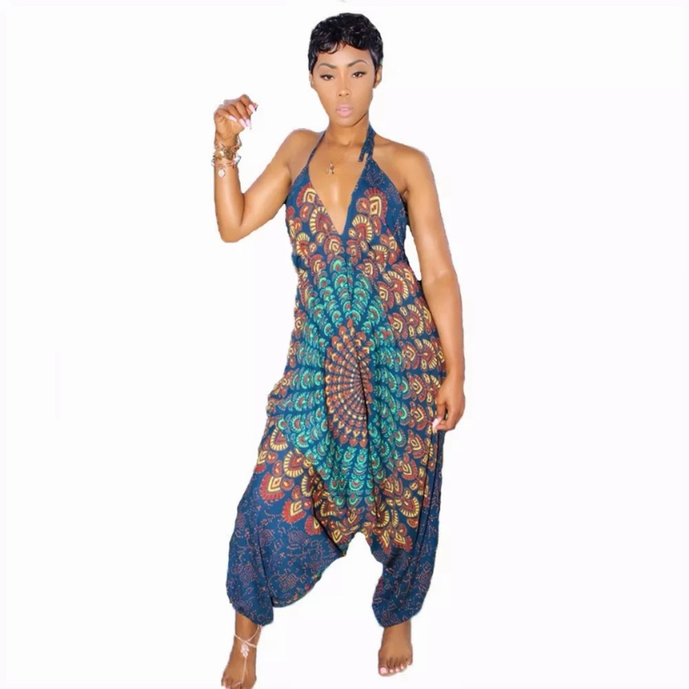 Backless Loose Romper